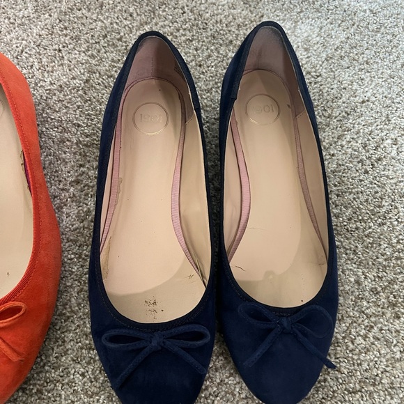 GUC 1901 by Nordstrom Bryan Flats Orange & Navy Blue Size 8 - Picture 7 of 8